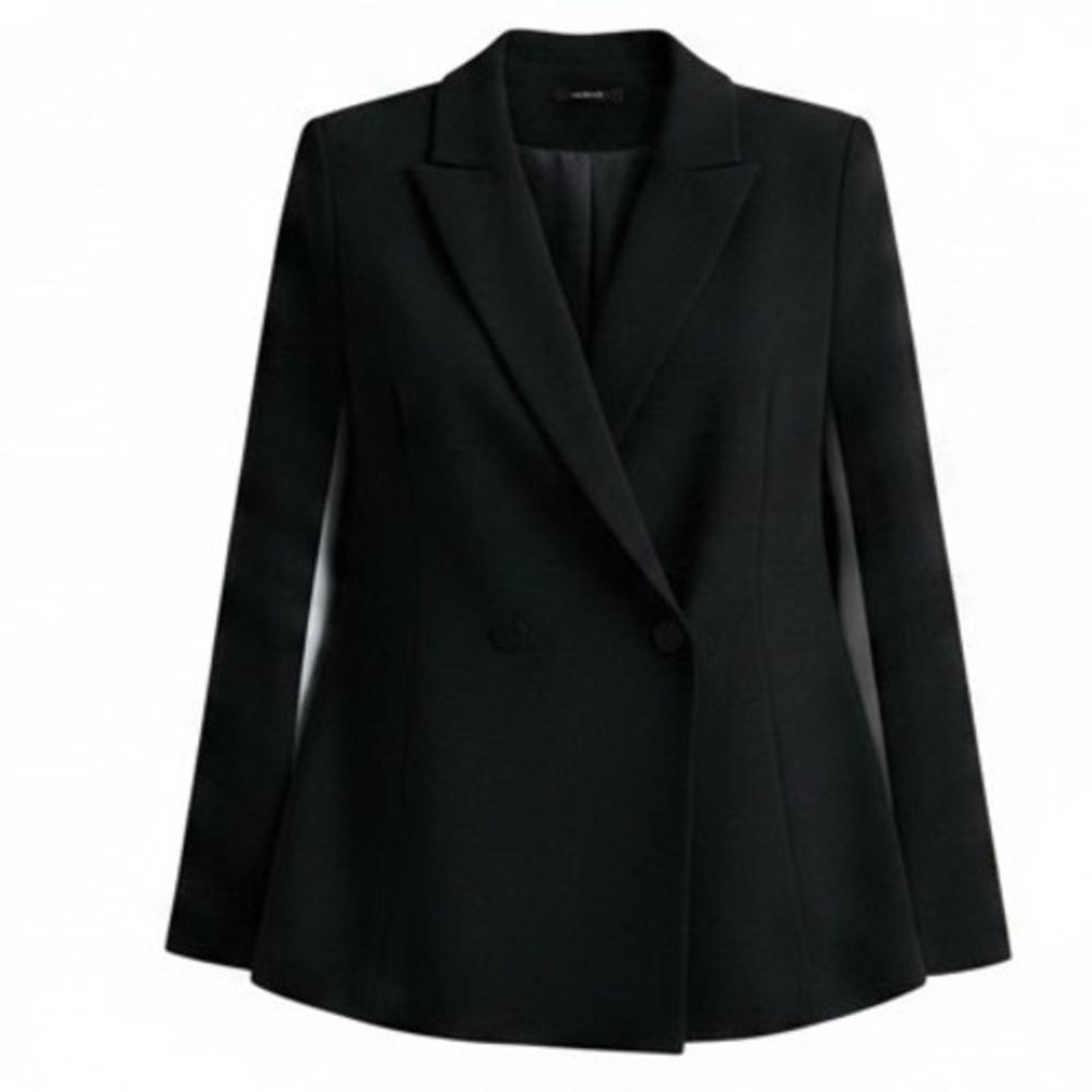NWT Alfani Blazer Business Casual Career Office Work Double Breasted Black 4